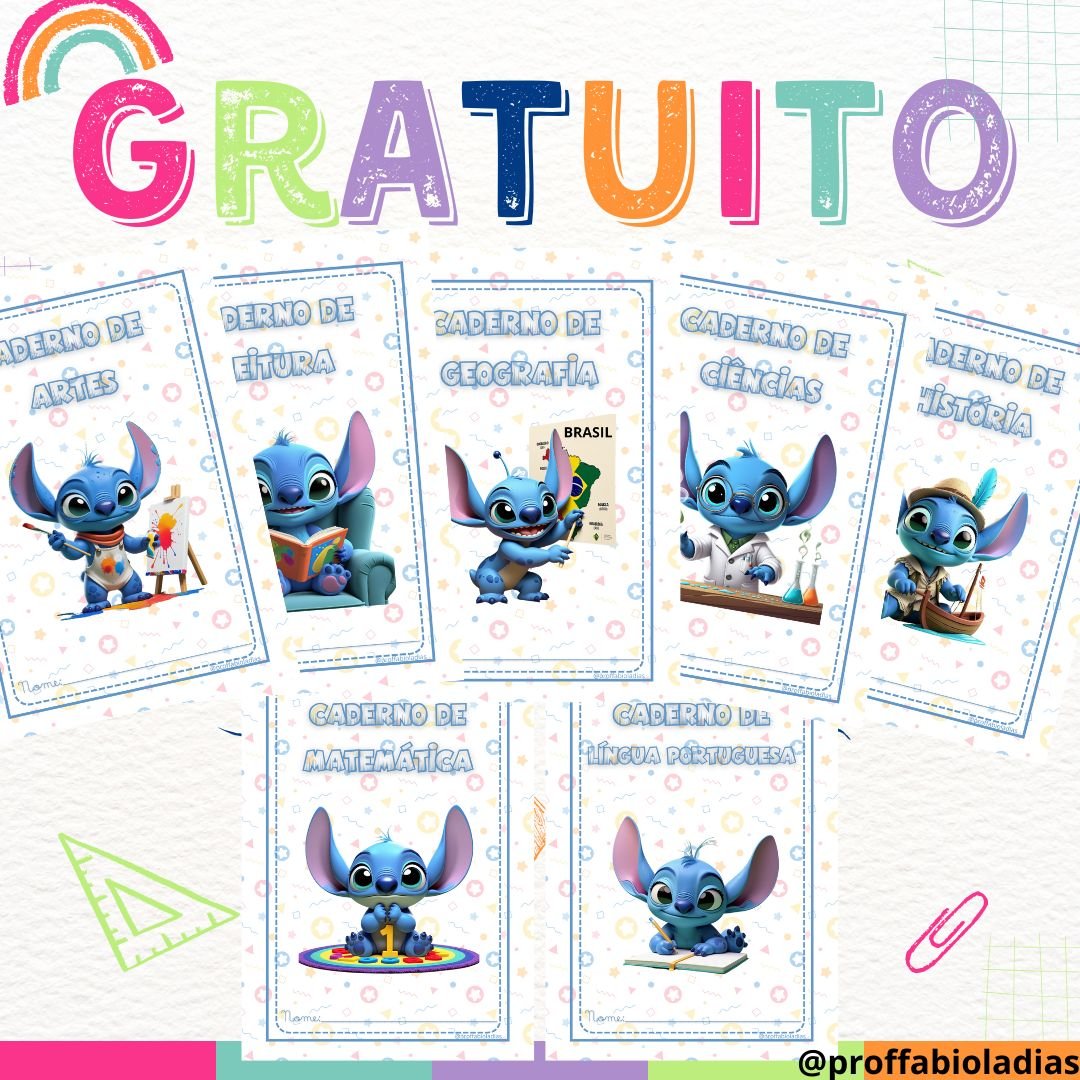 Capa para cadernos Stitch