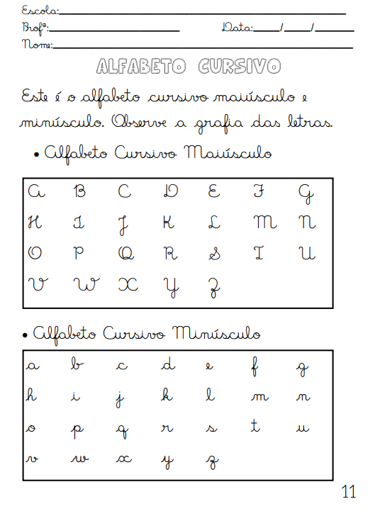📘 Apostila de Alfabetização – Letra Cursiva - Imagem 12