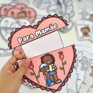 Cartão Envelope Coração – Dia das Mães