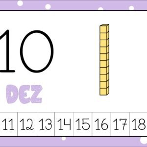 ✨ Família Numérica com Material Dourado (0 a 100)