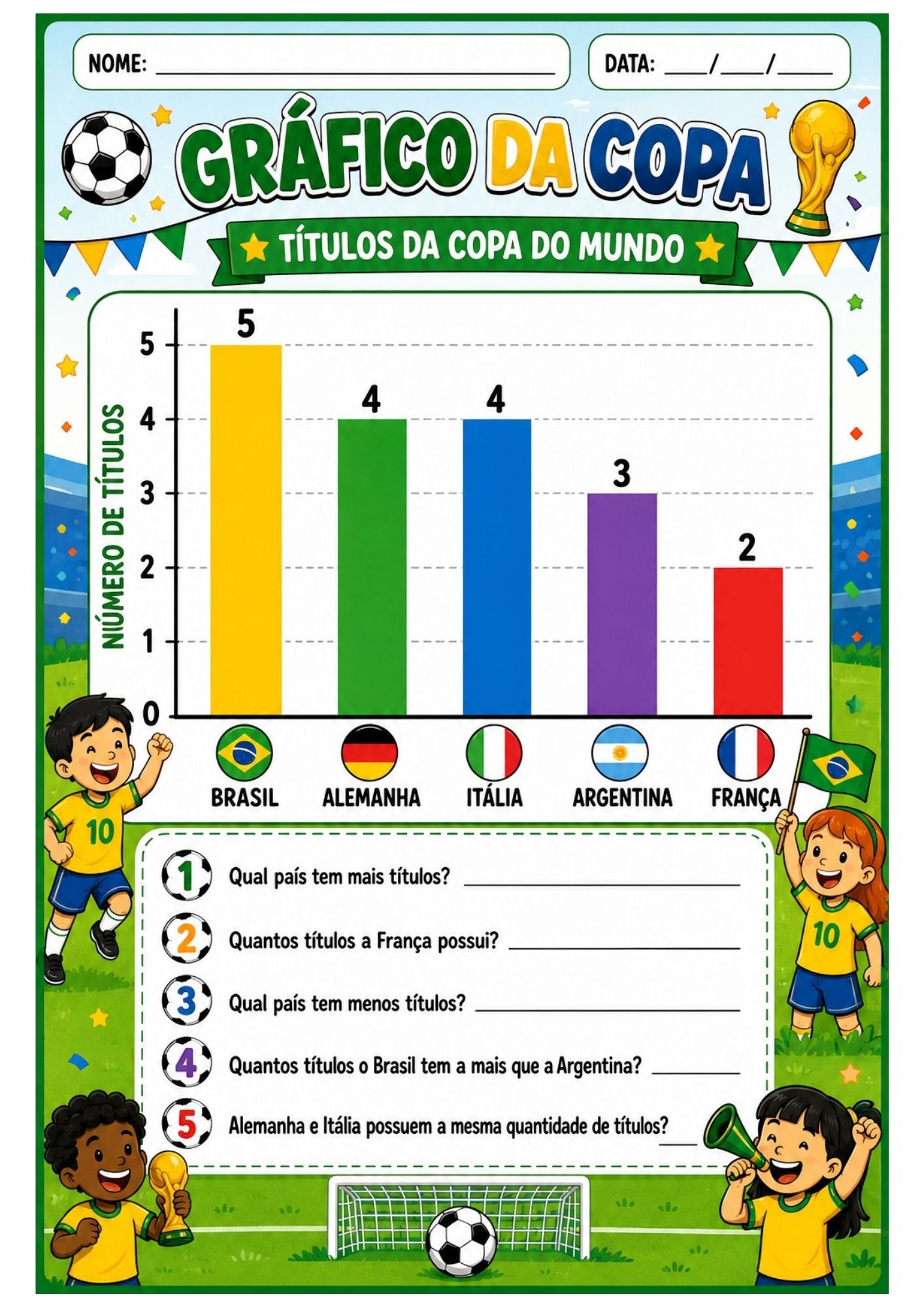 ATIVIDADES COPA DO MUNDO 2026 – Anos Iniciais - Imagem 5