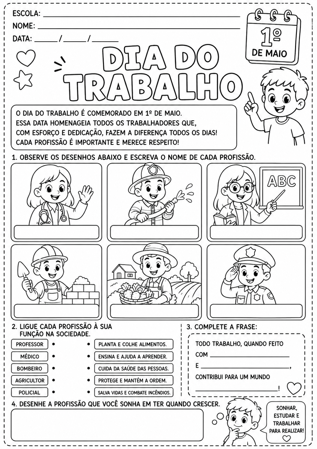 ✨ ATIVIDADES DIA DO TRABALHADOR ✨ - Imagem 2