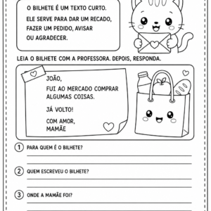 Gênero Textual Bilhete