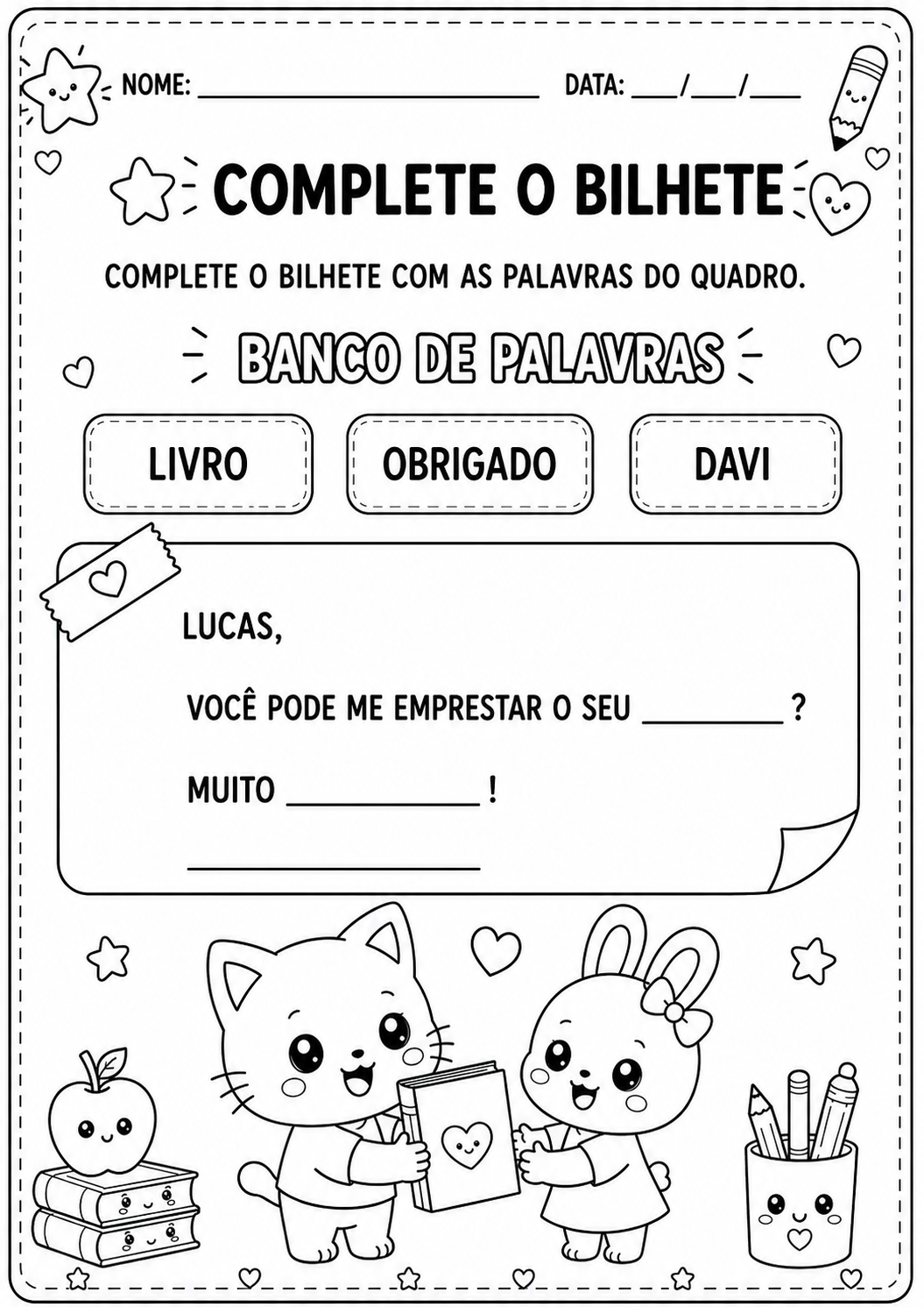 Gênero Textual Bilhete - Imagem 8
