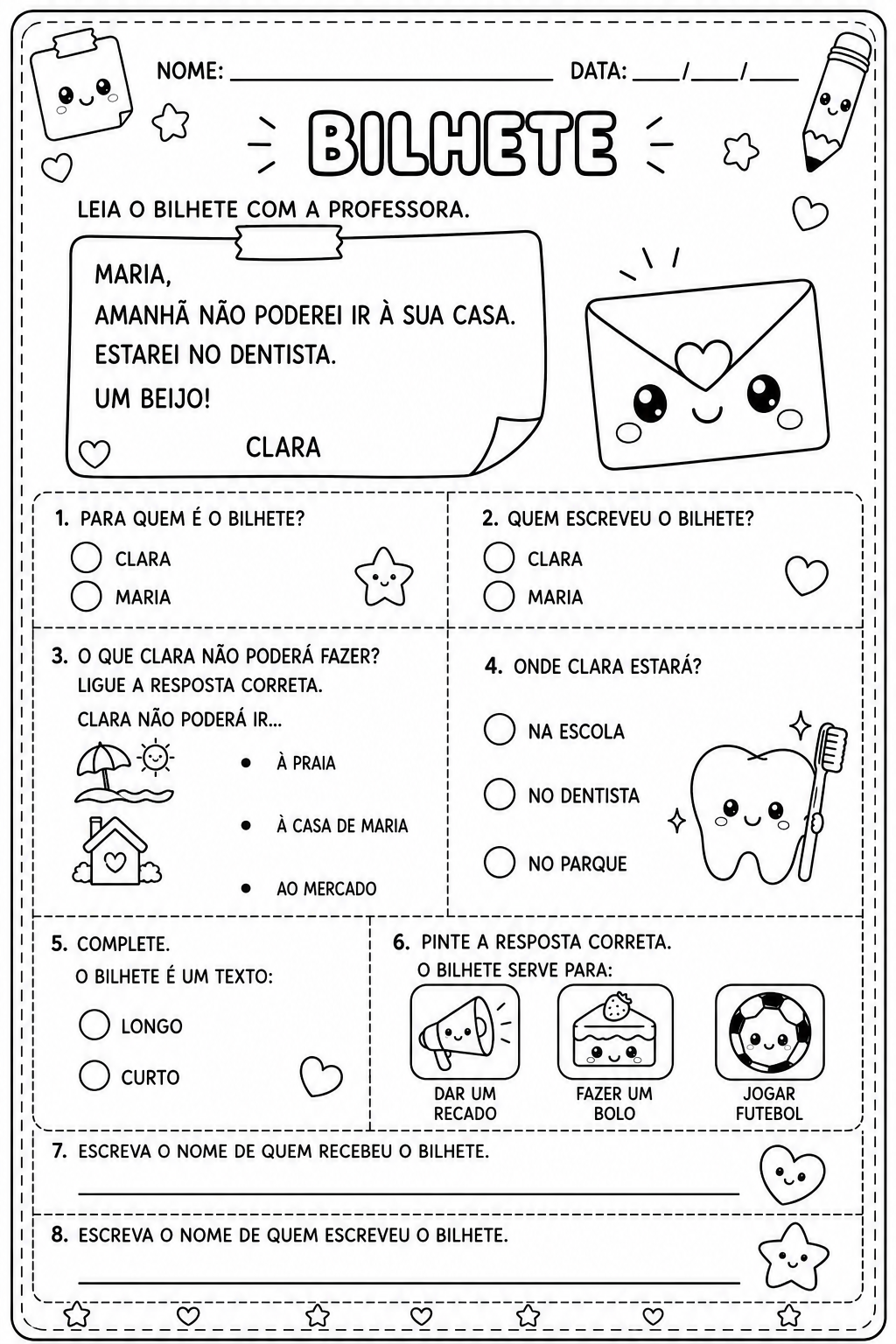 Gênero Textual Bilhete - Imagem 6