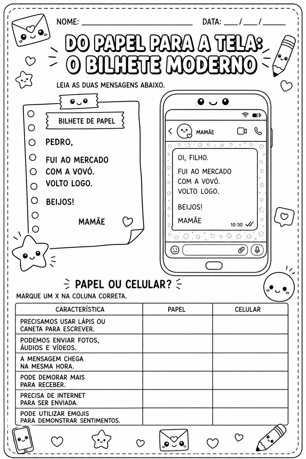 Gênero Textual Bilhete - Imagem 3