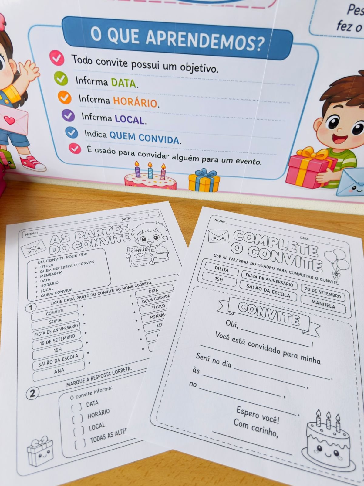 Gênero Textual Convite + Atividade lúdica - Imagem 3