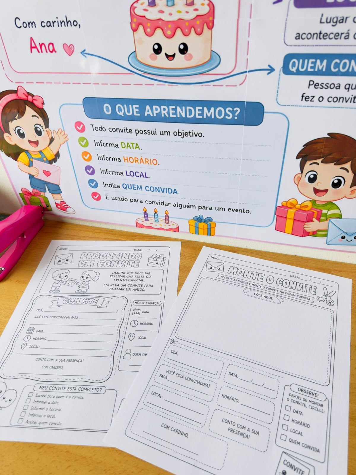 Gênero Textual Convite + Atividade lúdica - Imagem 5