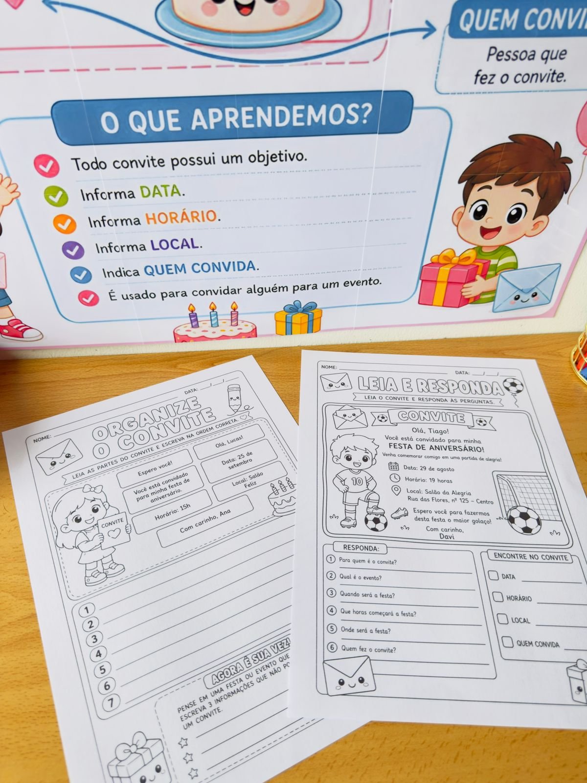 Gênero Textual Convite + Atividade lúdica - Imagem 4