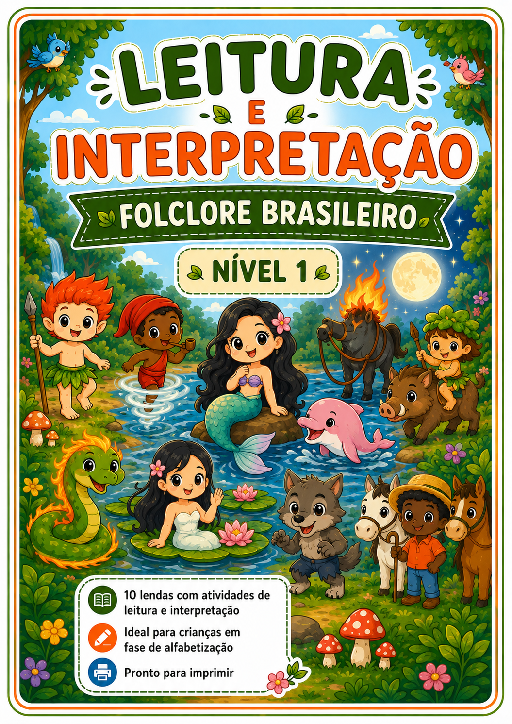 Leitura e Interpretação – Folclore Brasileiro | Nível 1 - Imagem 6