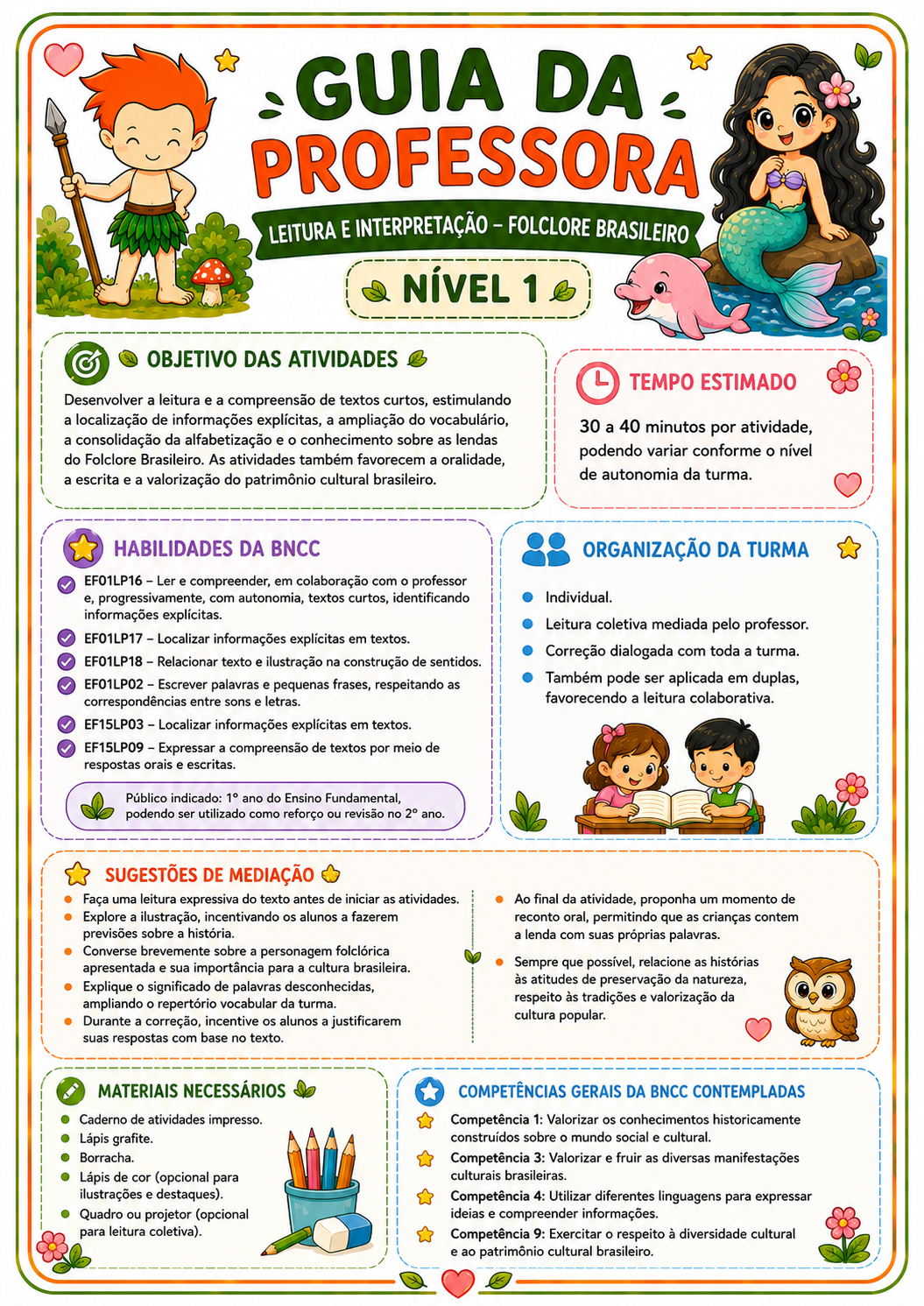 Leitura e Interpretação – Folclore Brasileiro | Nível 1 - Imagem 5