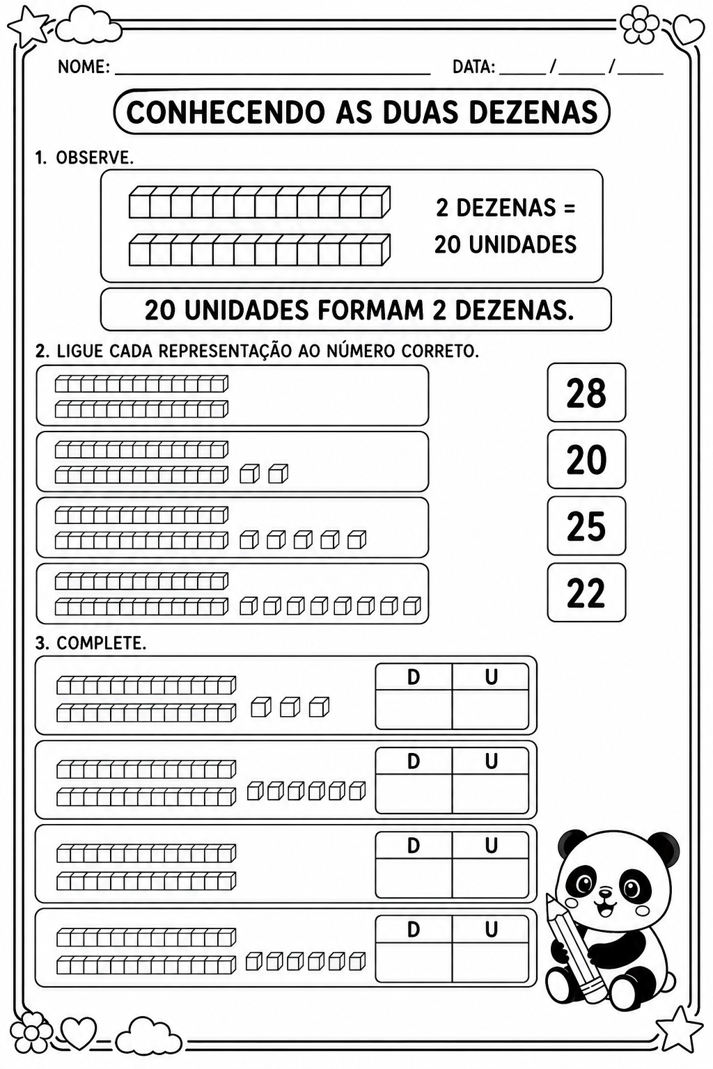 Meu Caderno das Famílias Numéricas – Volume 3 | Família do 20 (20 a 29) - Imagem 7
