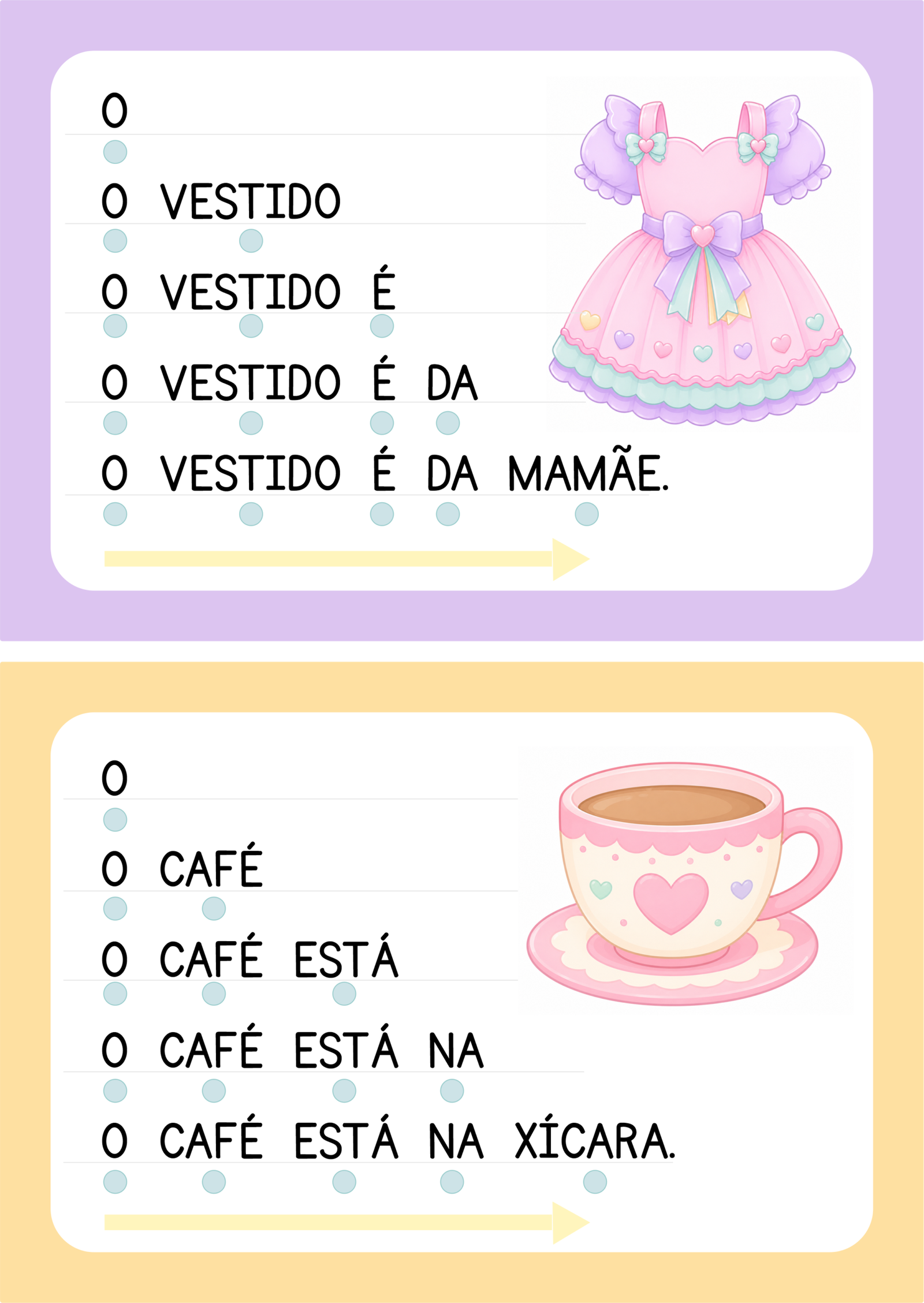 Fichas de Fluência Leitora – Leitura Progressiva - Imagem 3