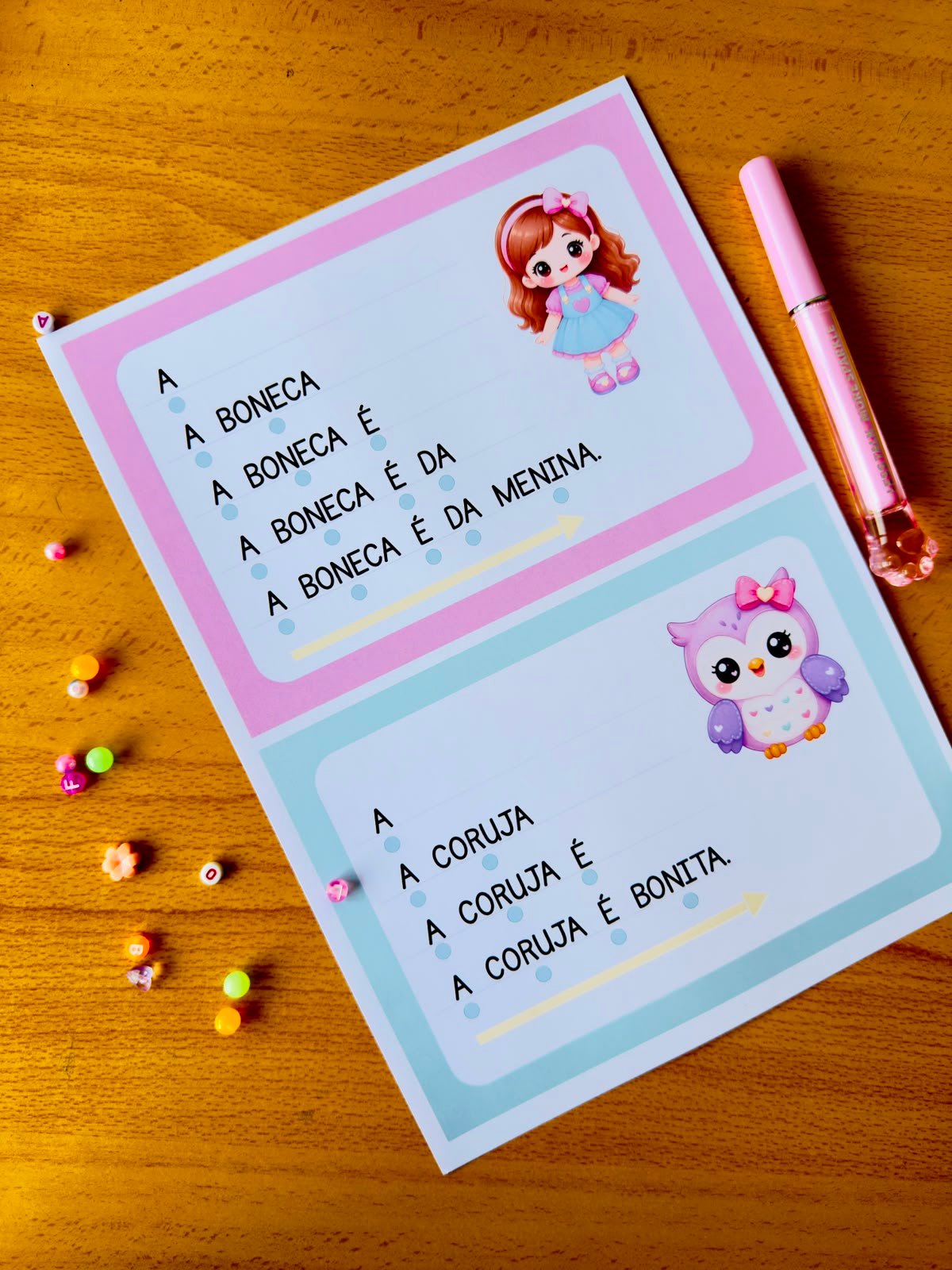 Fichas de Fluência Leitora – Leitura Progressiva
