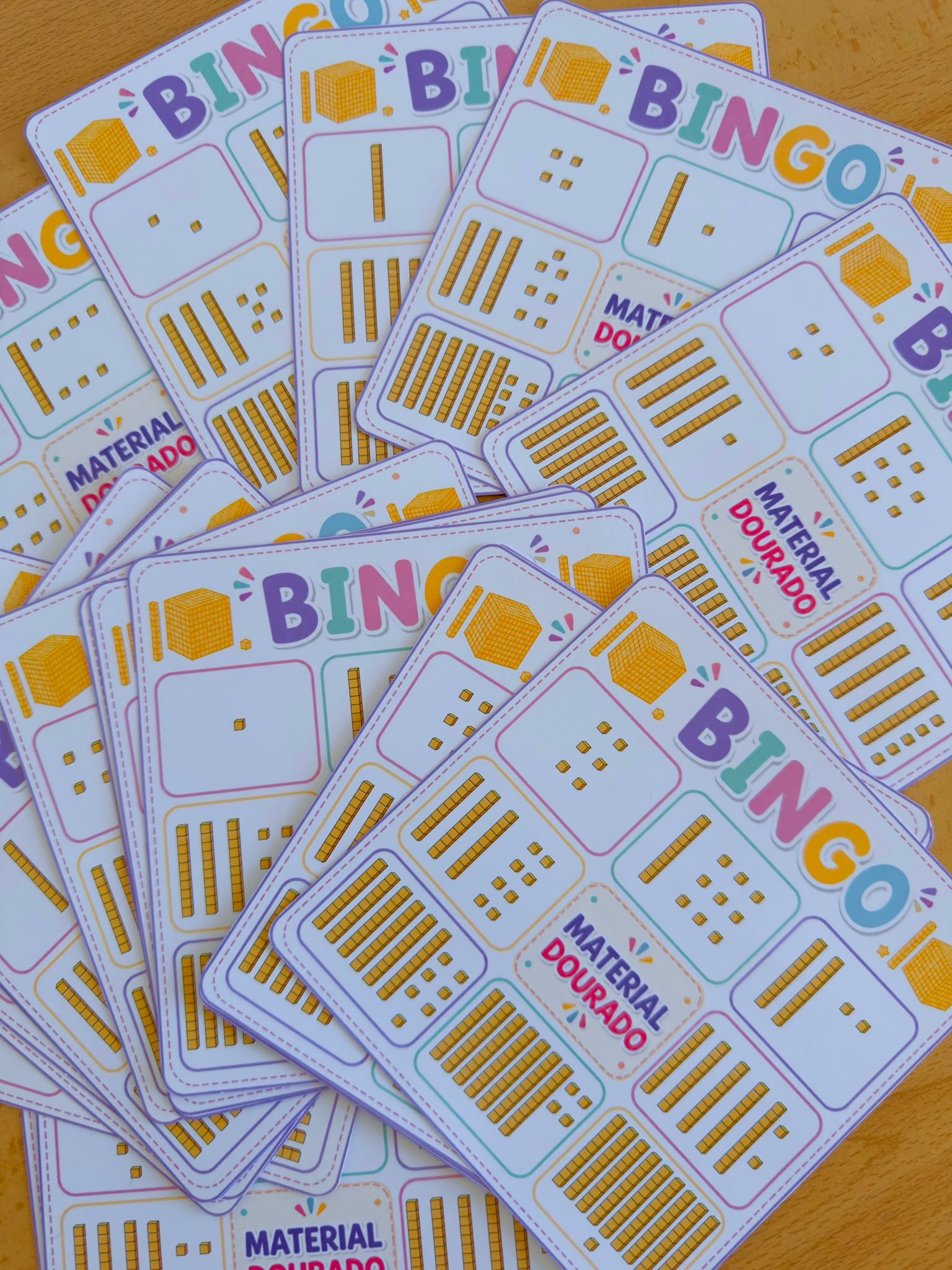 Bingo do Material Dourado – Dezenas e Unidades - Imagem 4