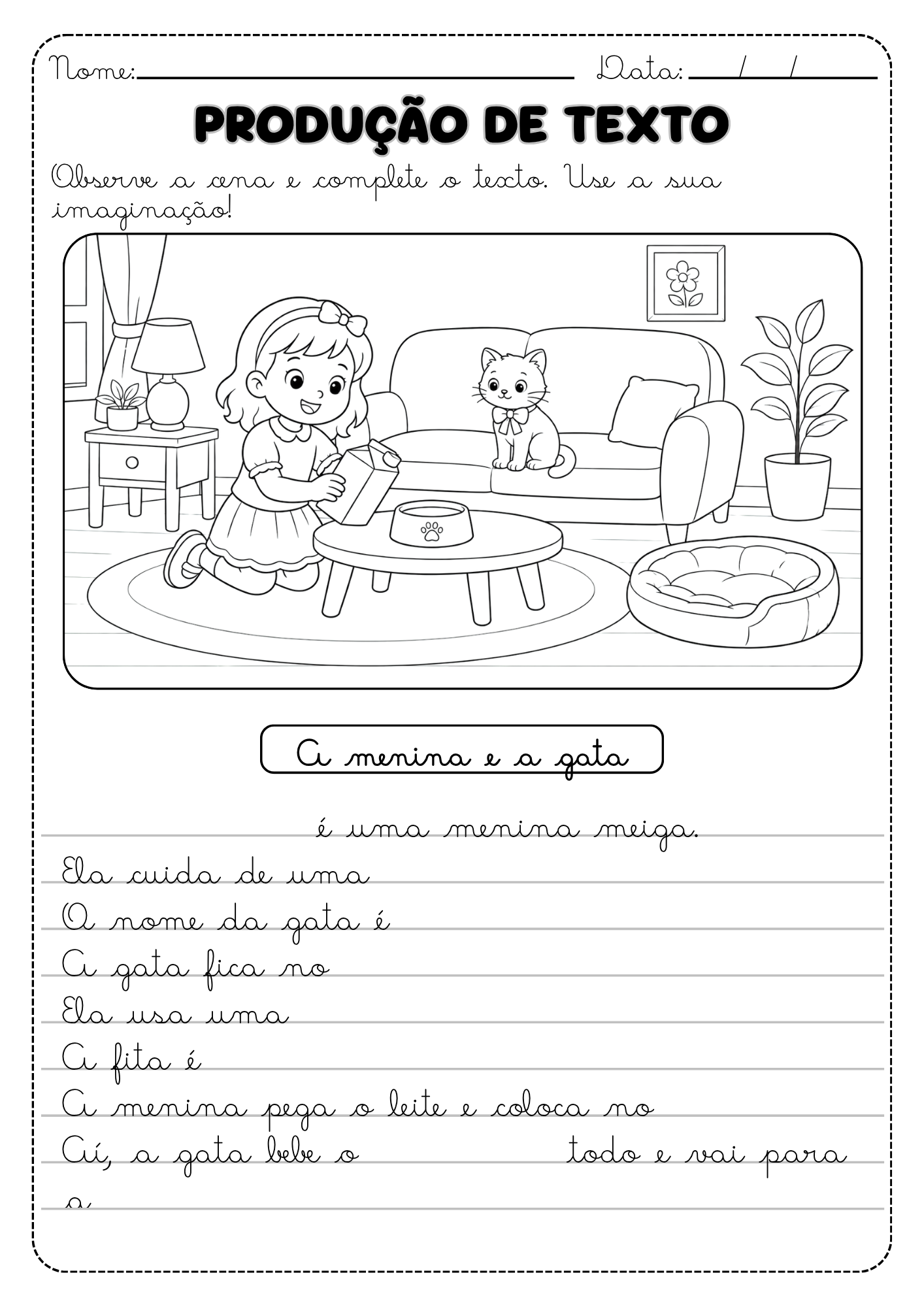 Produção de Texto com Apoio Visual – Nível 1 | Sílabas Simples - Imagem 4
