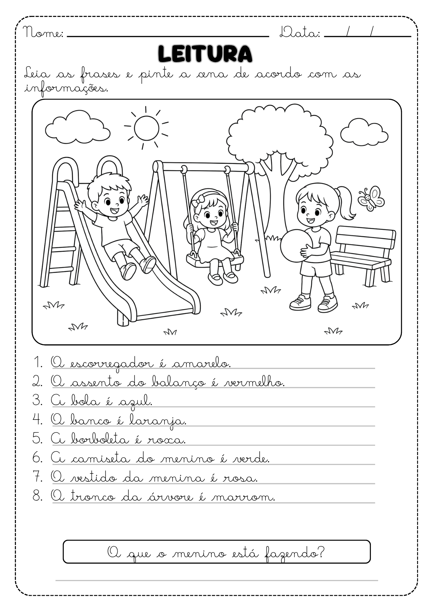 COMPREENSÃO LEITORA — LEIA, COMPREENDA E PINTE! - Imagem 5