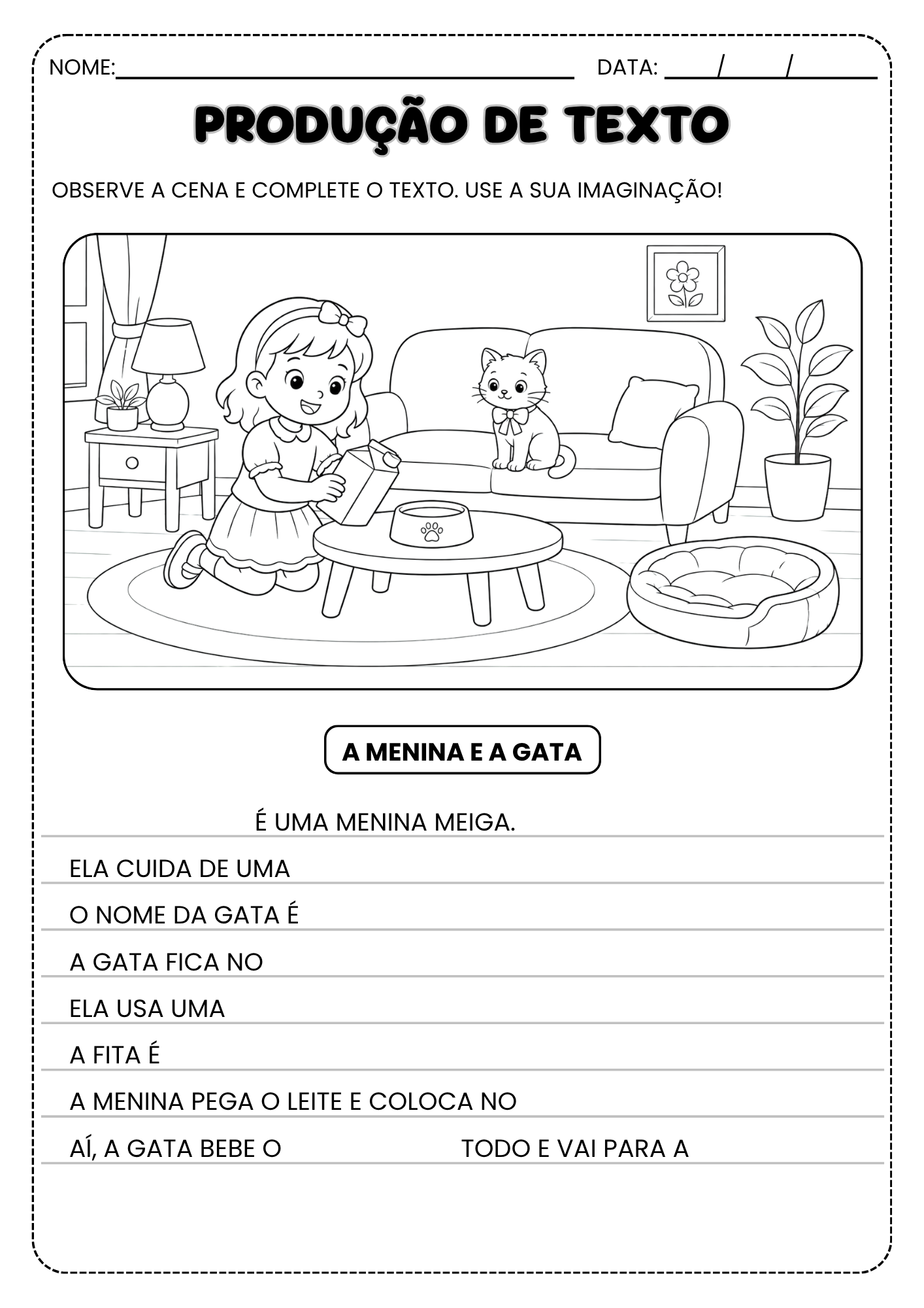 Produção de Texto com Apoio Visual – Nível 1 | Sílabas Simples - Imagem 2