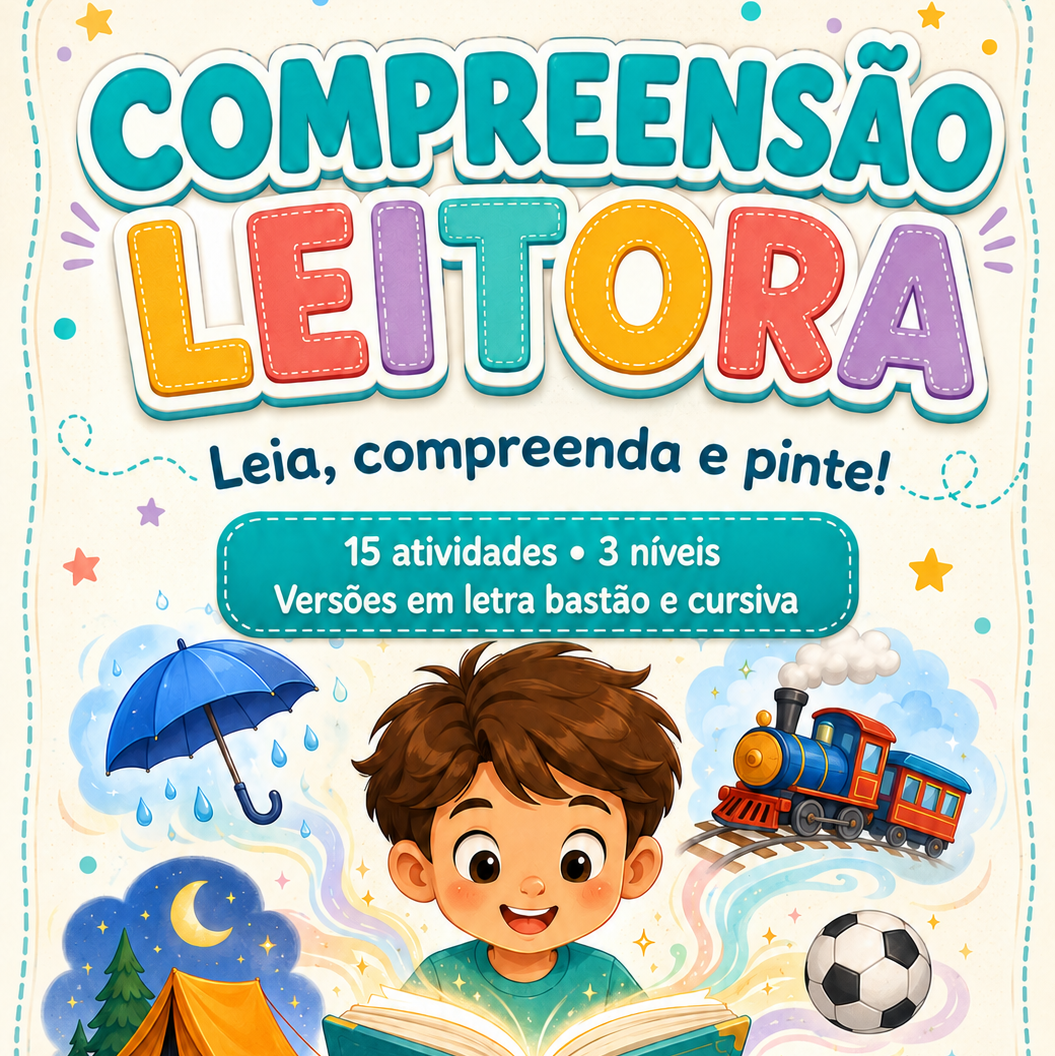 COMPREENSÃO LEITORA — LEIA, COMPREENDA E PINTE!
