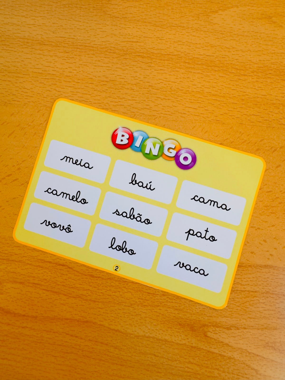 Bingo de Palavras SÍLABAS SIMPLES – Leitura e Escrita + Autoditado - Imagem 4