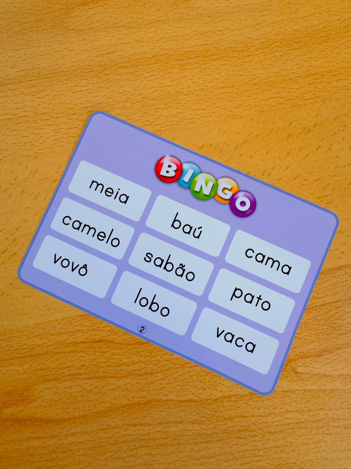 Bingo de Palavras SÍLABAS SIMPLES – Leitura e Escrita + Autoditado - Imagem 3