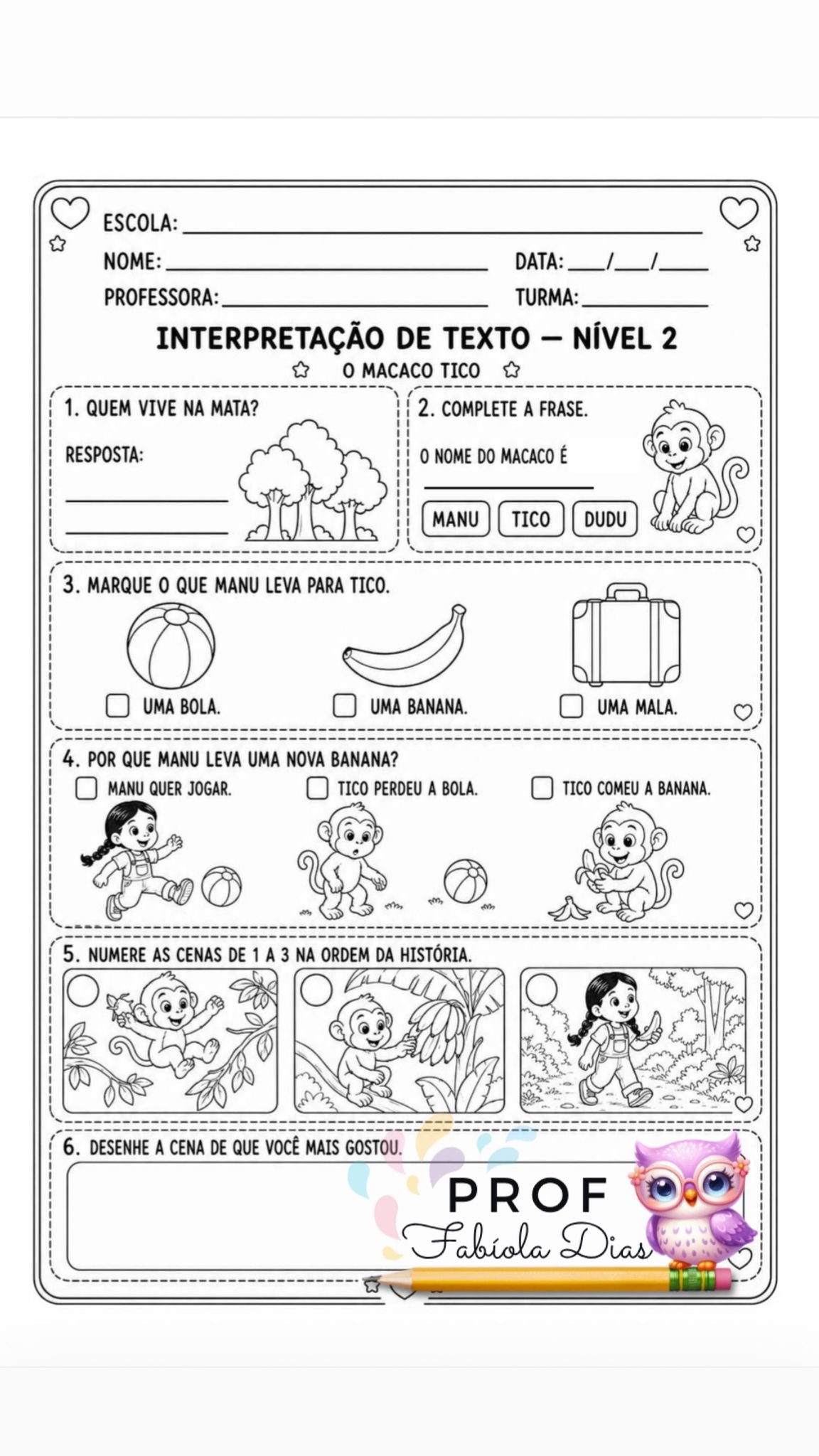 Caderno de Leitura e Interpretação – Níveis 1 e 2 - Imagem 6