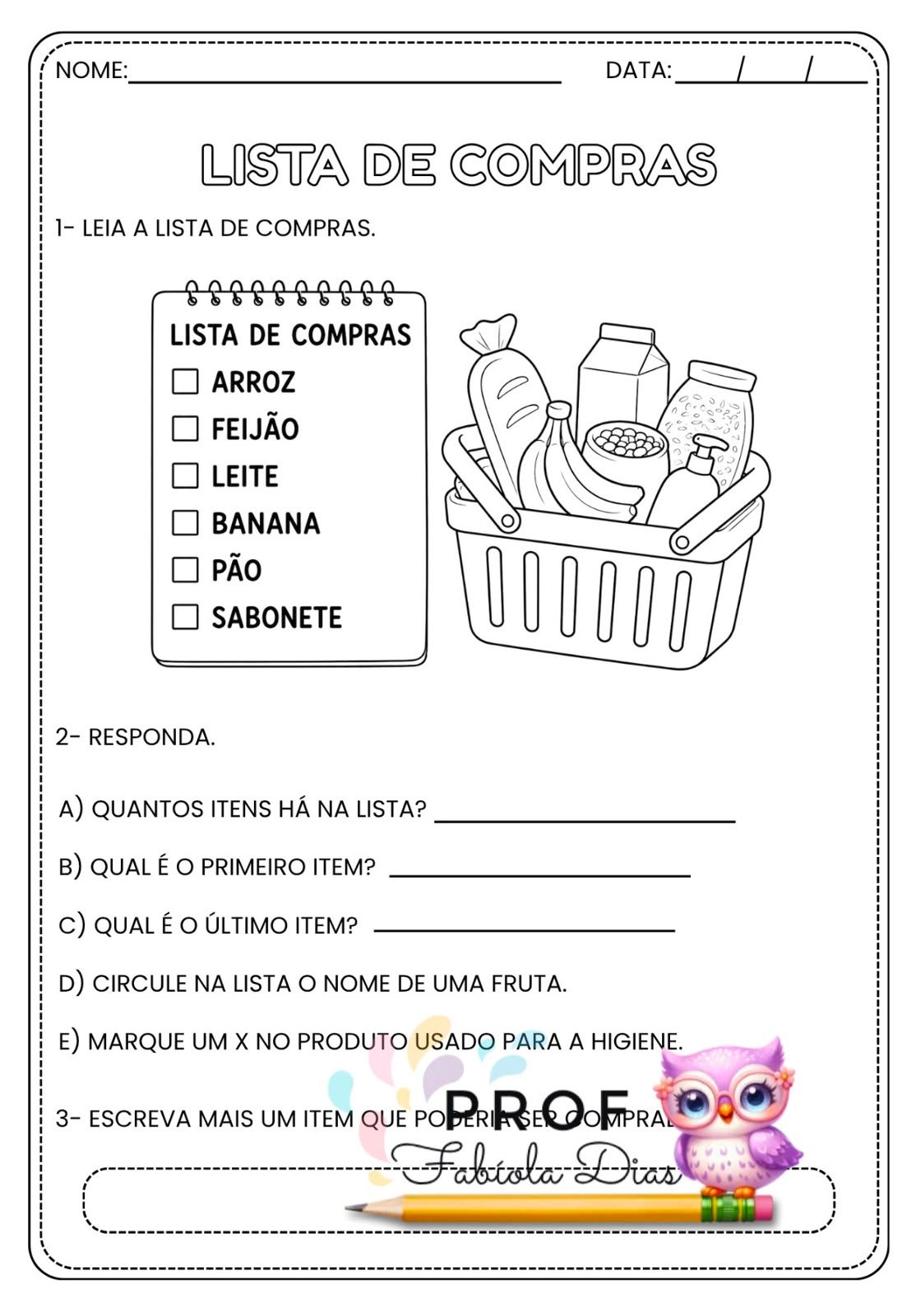 gênero textual lista