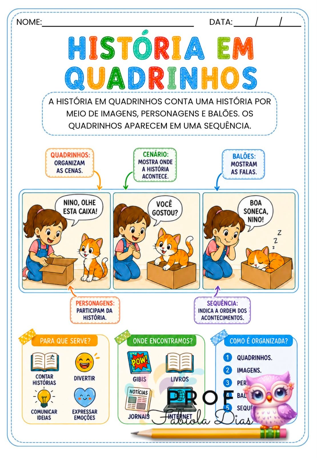 gênero textual história em quadrinhos