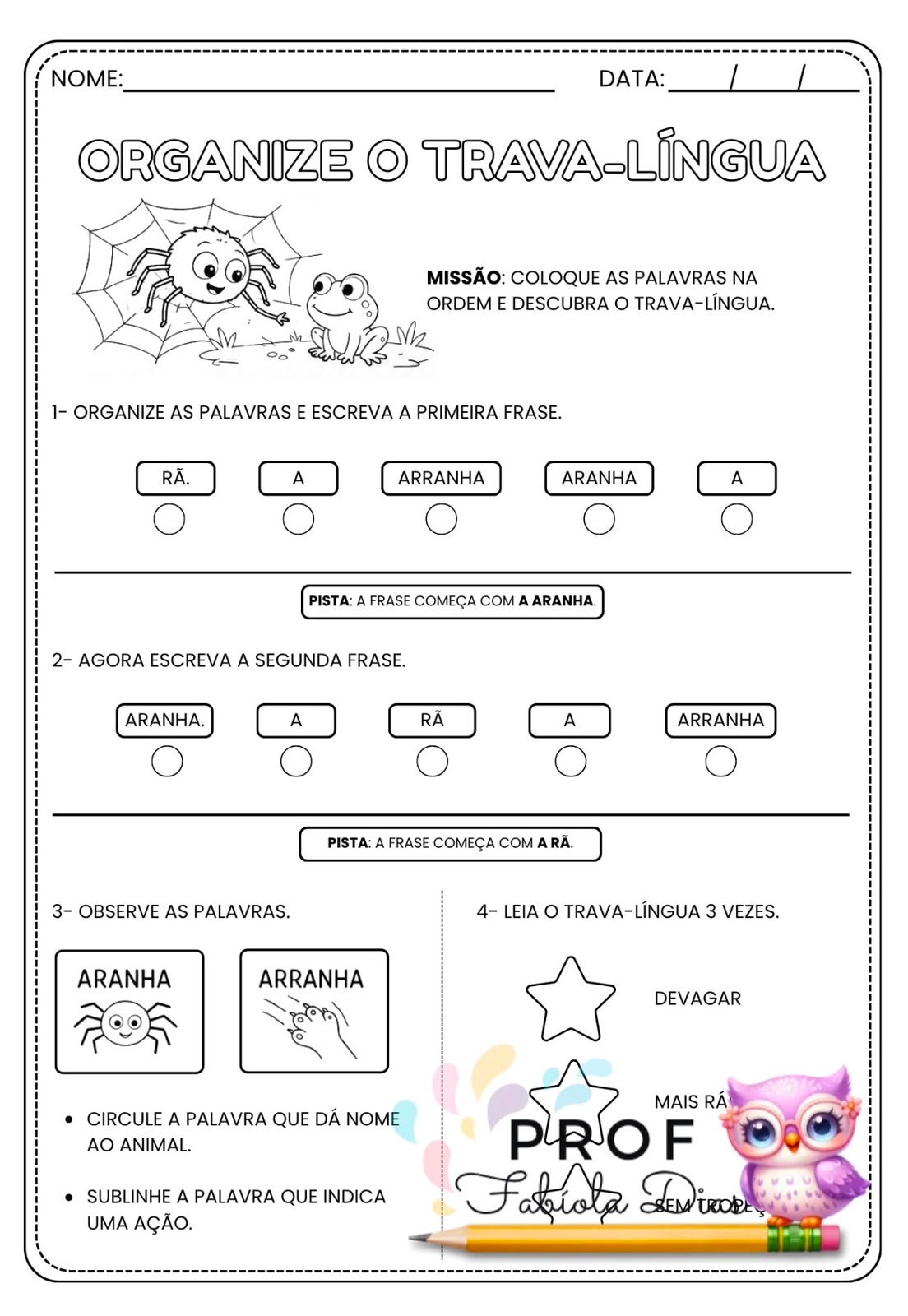 gênero textual trava-língua